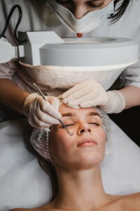Woman spa during skin treatment
